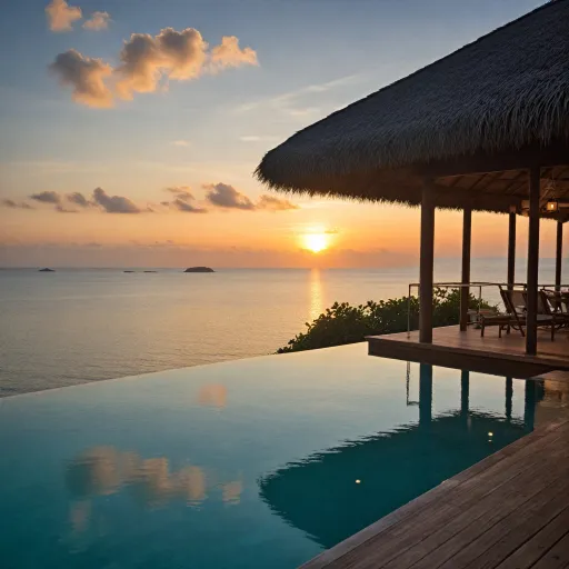 Horizon water villa with pool stays for refined overwater luxury