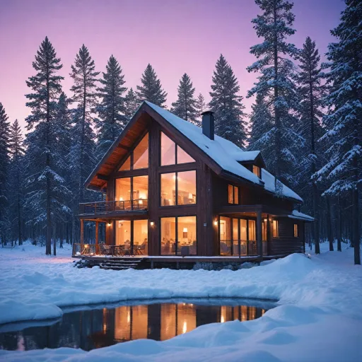 A serene escape in a private villa in Lapland’s northern wilderness